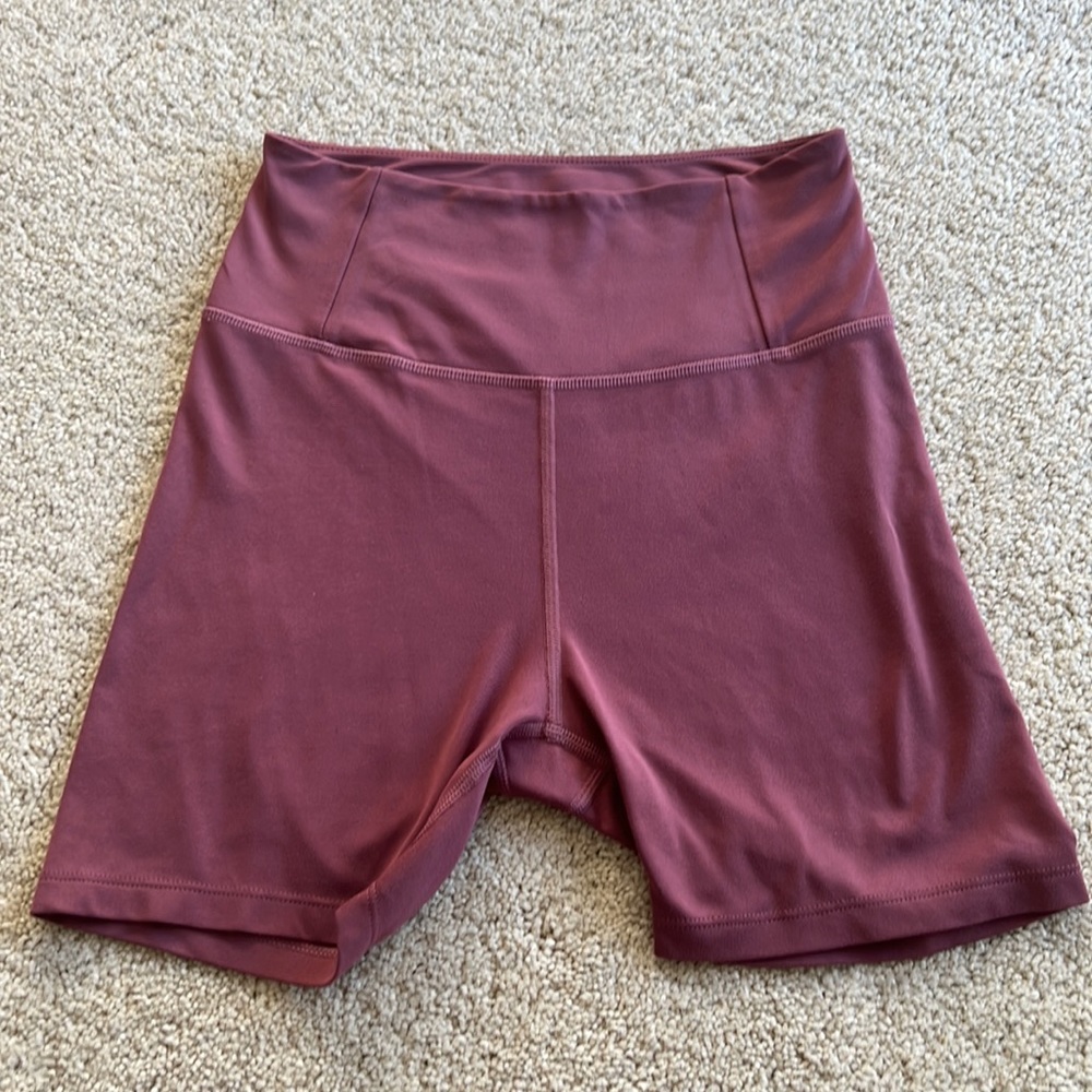 Girlfriend Collective Small Mauve High-Rise Run Short